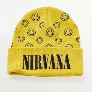 UO Band Embroidered Beanie Nirvana